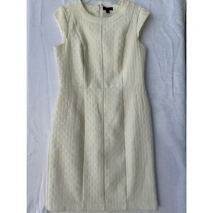 Worthington Dress Womens 10 Sheath Textured‎ Cap Sleeve Elegant Career Work